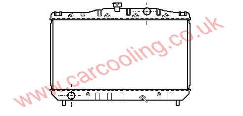 Radiator, Toyota Corolla III, 1295 cc, 1983-84 (05/83-10/84), 1.3 Manual, 325 - 568 - 16mm , [ 12TO368 ]
